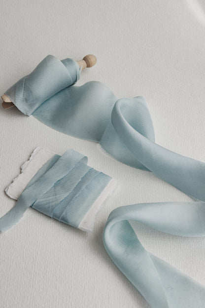 Baby Blue Silk Ribbon