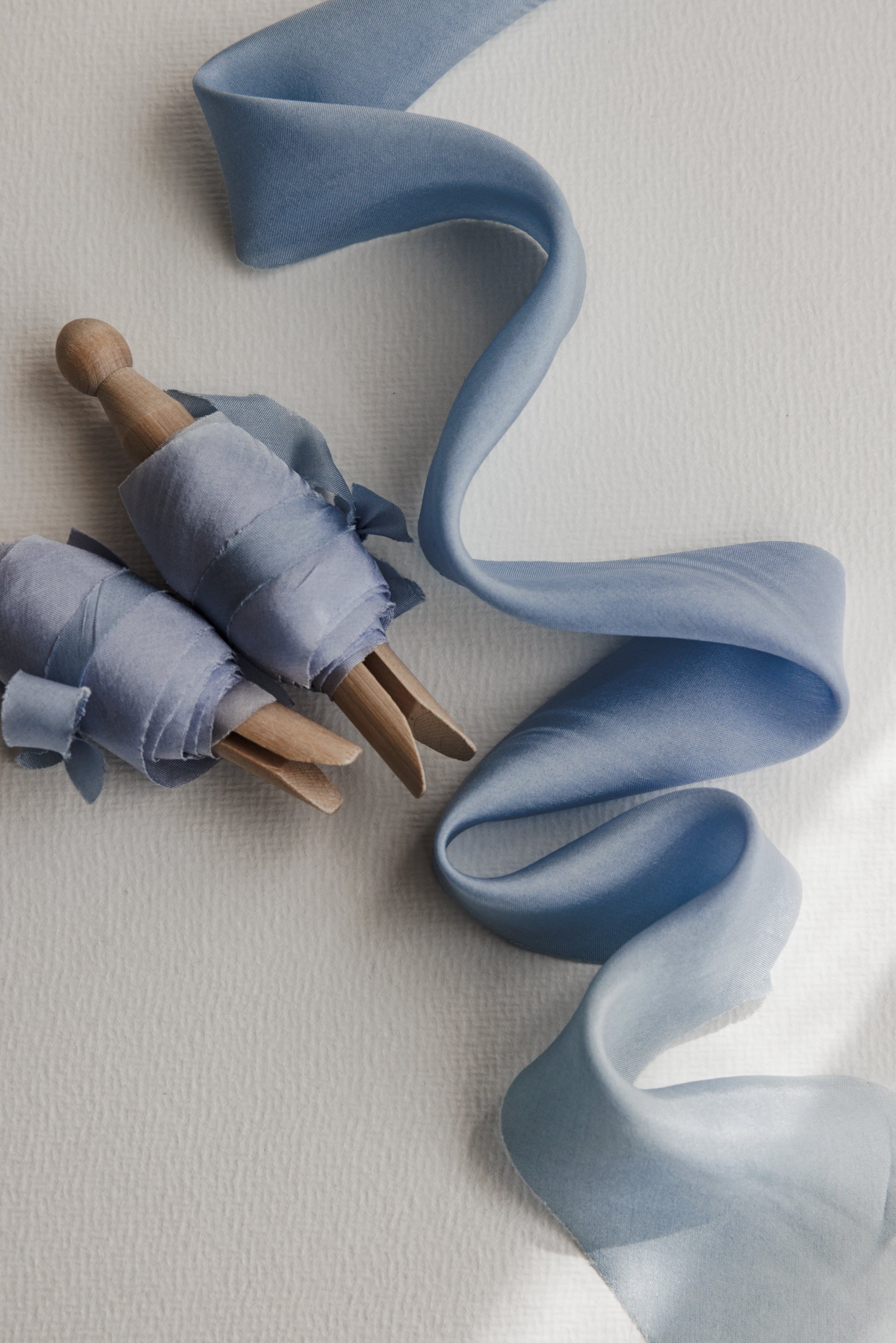 Dusty Blue • Habotai Silk Ribbon