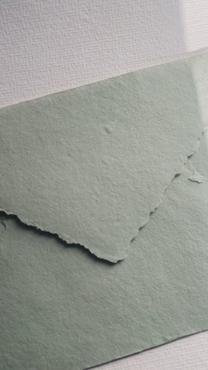 Sage Cotton Rag Envelopes