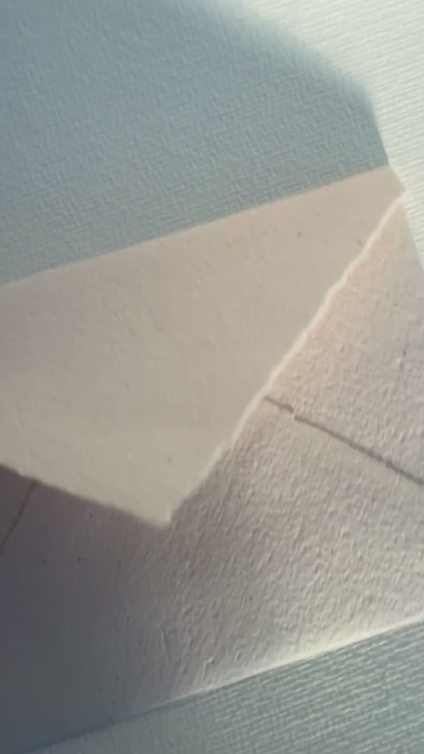 Champagne Recycled Envelopes - Deckled Edge