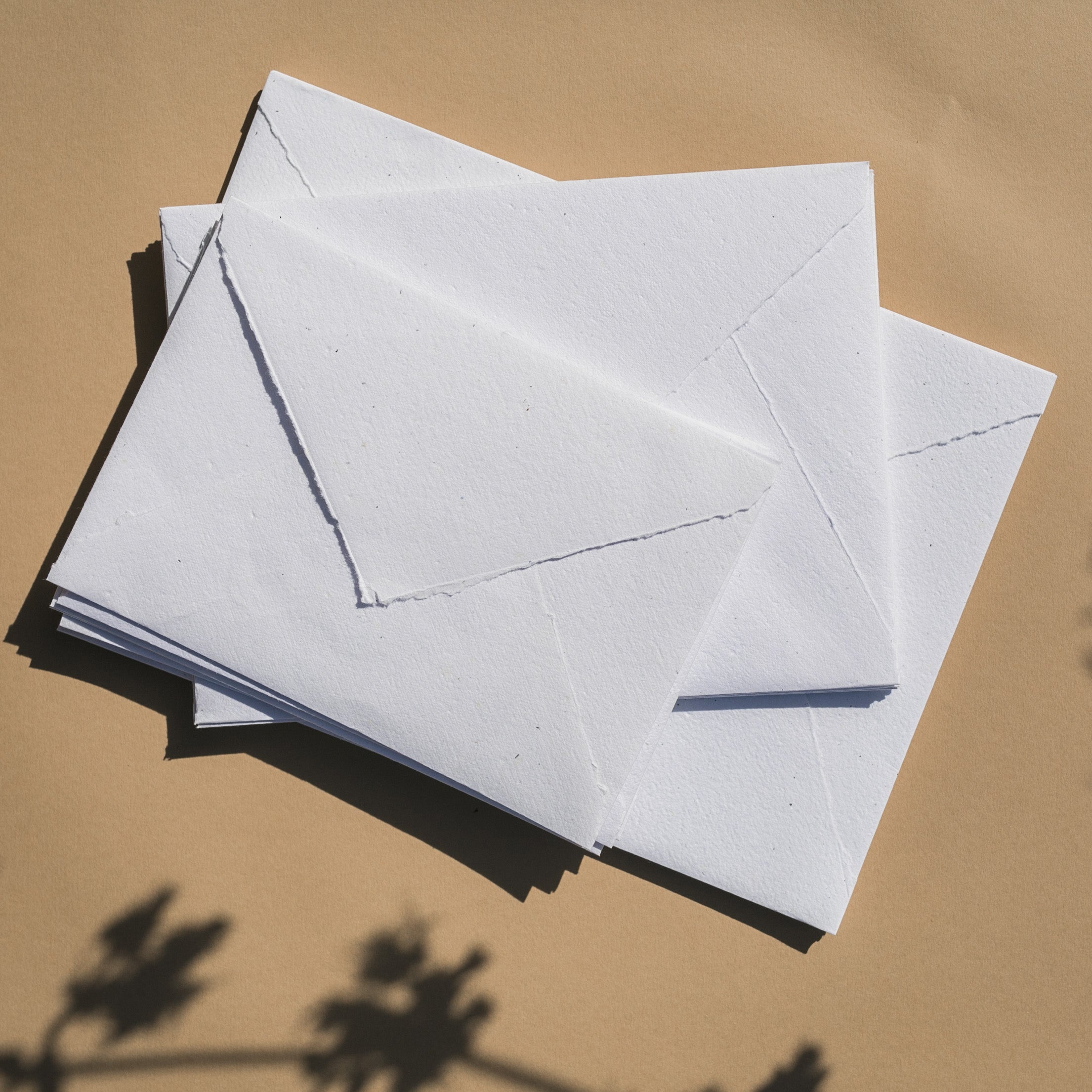White Recycled Envelopes (Torn Edge)