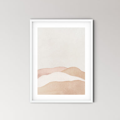 Earthy Abstract Landscape Art Print No.2 - Feathers and Stone