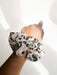LEOPARD PRINT SILK SCRUNCHIE - Feathers and Stone