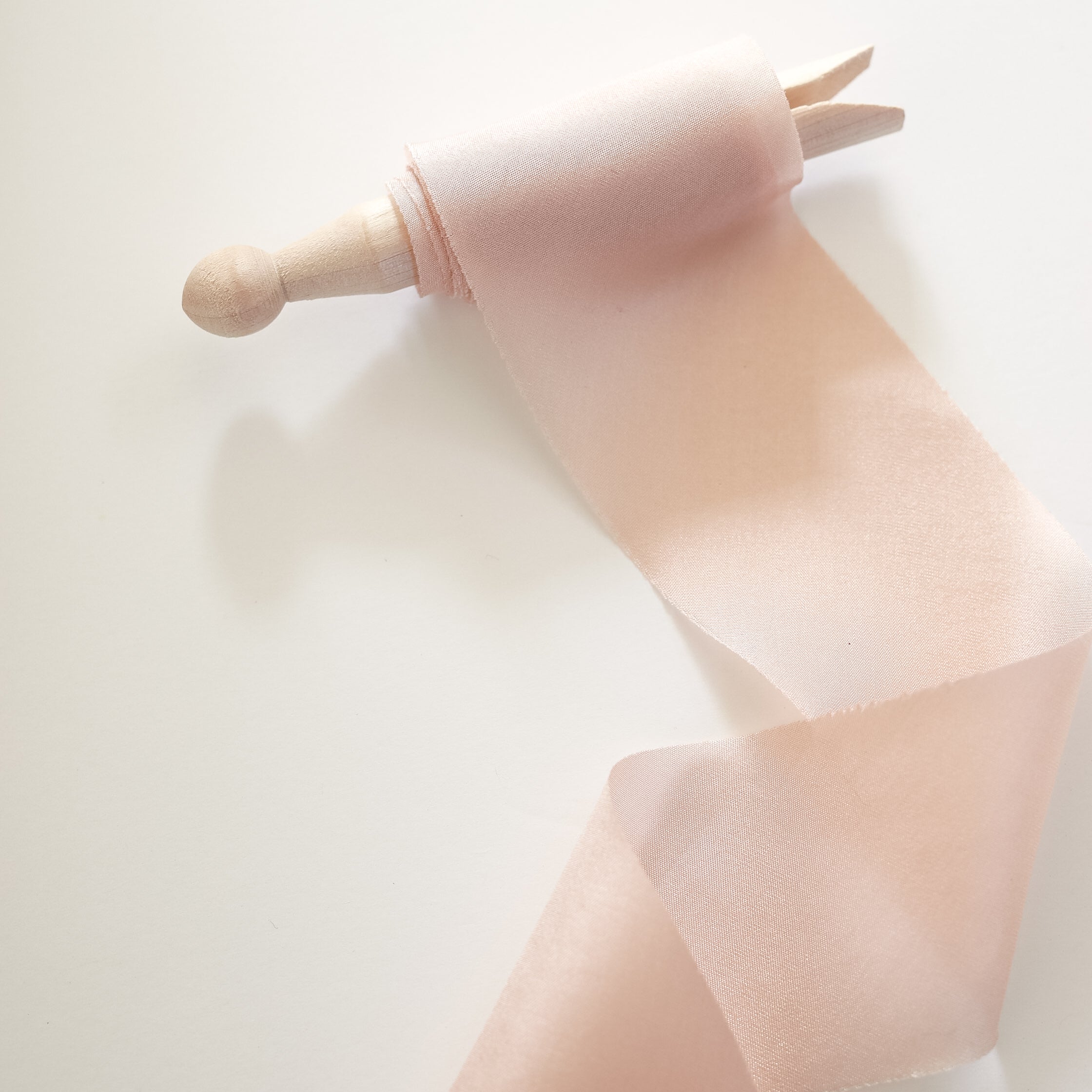 Blush Habotai Silk Ribbon