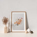 Autumn Flowers Bouquet Art Print No.2 - Feathers and Stone
