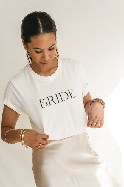 BRIDE Organic Cotton T-shirt - Feathers and Stone