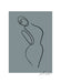 SADIE • Abstract Female Body Line Art Print - Feathers and Stone
